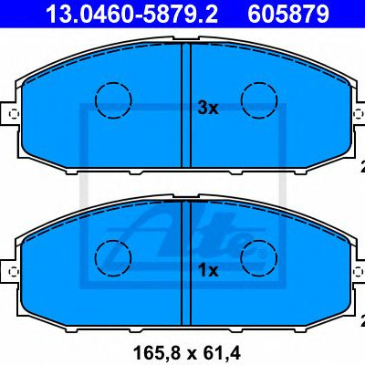 Disk pločice ATE 13.0460-5879.2
