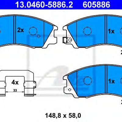 Disk pločice ATE 13.0460-5886.2