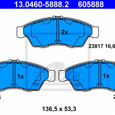 Disk pločice ATE 13.0460-5888.2