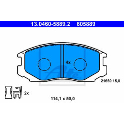 Disk pločice ATE 13.0460-5889.2
