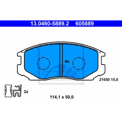 Disk pločice ATE 13.0460-5889.2