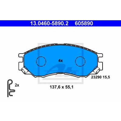 Disk pločice ATE 13.0460-5890.2