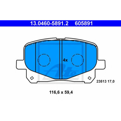 Disk pločice ATE 13.0460-5891.2