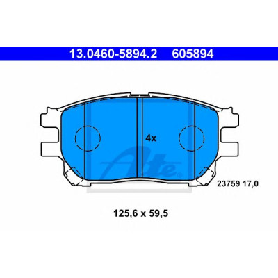 Disk pločice ATE 13.0460-5894.2
