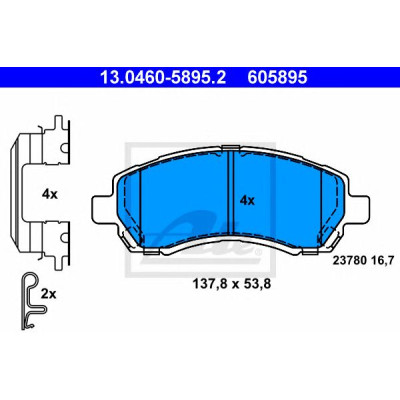 Disk pločice ATE 13.0460-5895.2