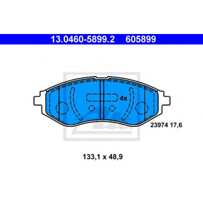 Disk pločice ATE 13.0460-5899.2