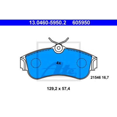 Disk pločice ATE 13.0460-5950.2