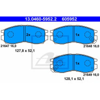 Disk pločice ATE 13.0460-5952.2