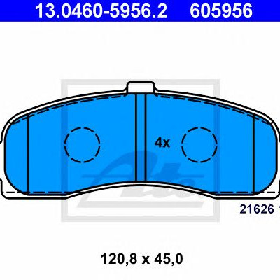 Disk pločice ATE 13.0460-5956.2