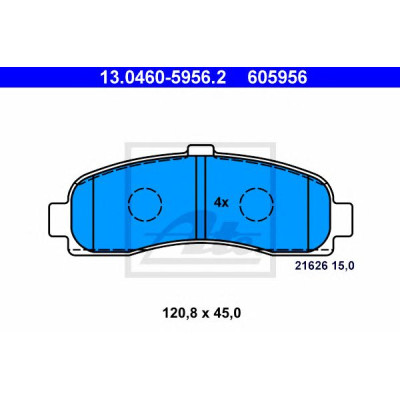 Disk pločice ATE 13.0460-5956.2
