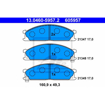 Disk pločice ATE 13.0460-5957.2