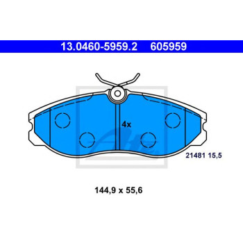 Disk pločice ATE 13.0460-5959.2