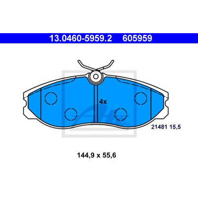 Disk pločice ATE 13.0460-5959.2