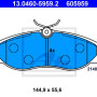 Disk pločice ATE 13.0460-5959.2