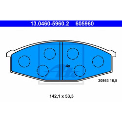 Disk pločice ATE 13.0460-5960.2