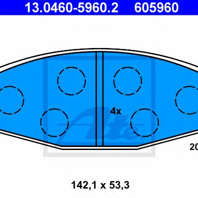 Disk pločice ATE 13.0460-5960.2