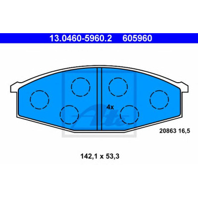 Disk pločice ATE 13.0460-5960.2