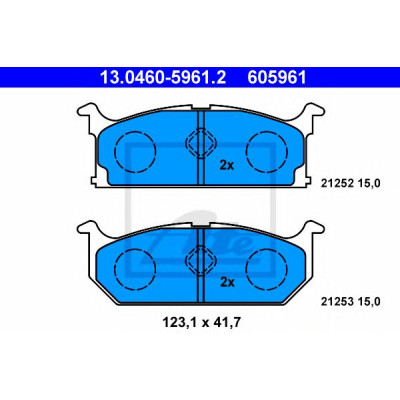 Disk pločice ATE 13.0460-5961.2