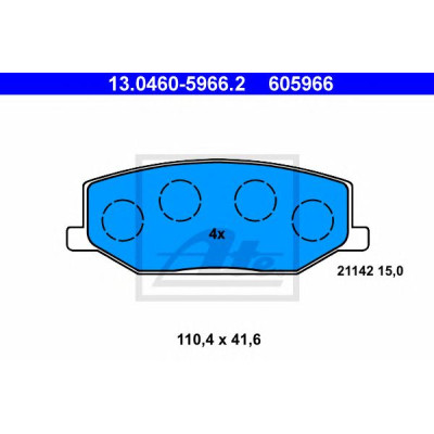Disk pločice ATE 13.0460-5966.2