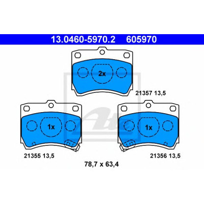 Disk pločice ATE 13.0460-5970.2