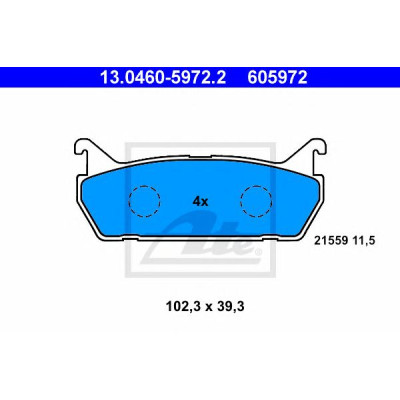 Disk pločice ATE 13.0460-5972.2