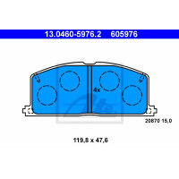 Disk pločice ATE 13.0460-5976.2