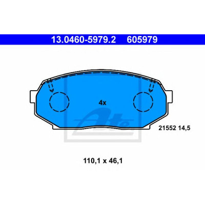 Disk pločice ATE 13.0460-5979.2