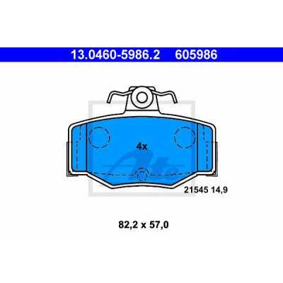 Disk pločice ATE 13.0460-5986.2