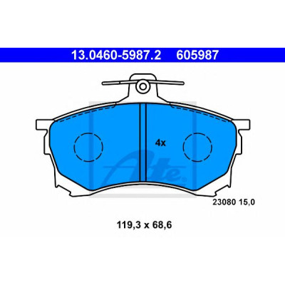 Disk pločice ATE 13.0460-5987.2