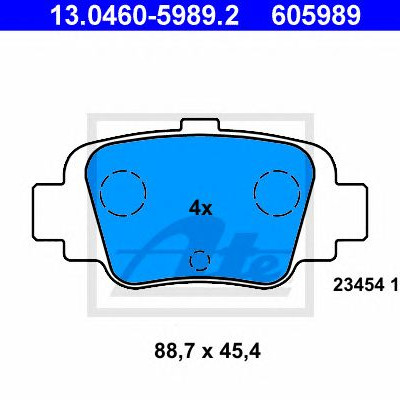 Disk pločice ATE 13.0460-5989.2