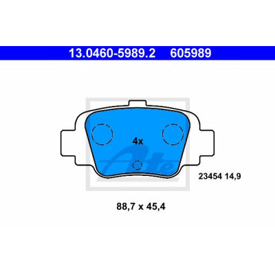 Disk pločice ATE 13.0460-5989.2