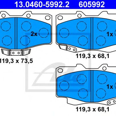Disk pločice ATE 13.0460-5992.2