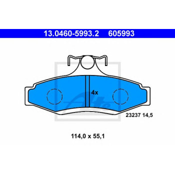 Disk pločice ATE 13.0460-5993.2