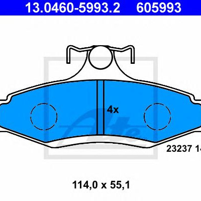 Disk pločice ATE 13.0460-5993.2