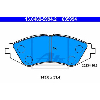 Disk pločice ATE 13.0460-5994.2