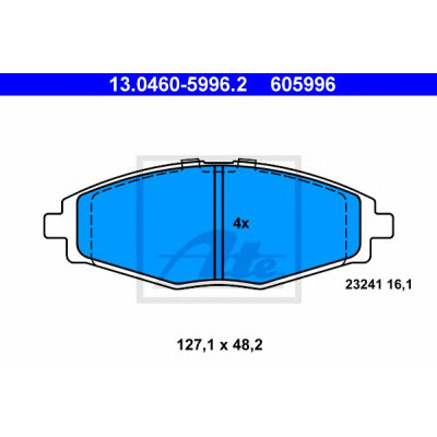 Disk pločice ATE 13.0460-5996.2