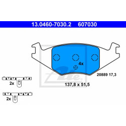 Disk pločice ATE 13.0460-7030.2