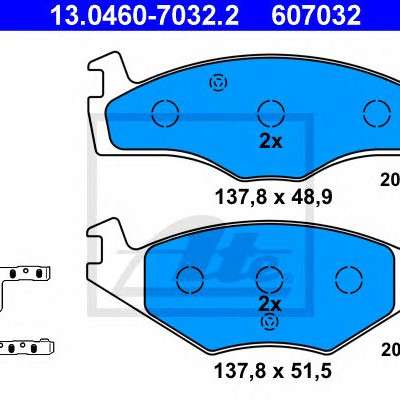 Disk pločice ATE 13.0460-7032.2