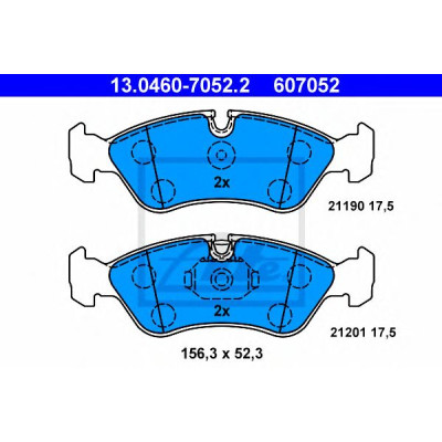 Disk pločice ATE 13.0460-7052.2