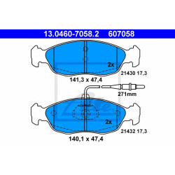 Disk pločice ATE 13.0460-7058.2