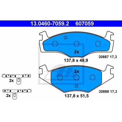 Disk pločice ATE 13.0460-7059.2