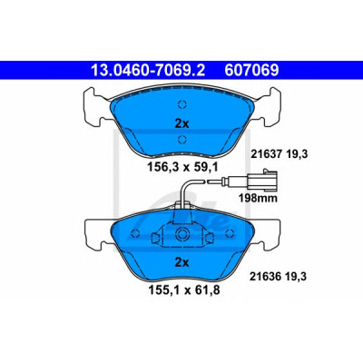 Disk pločice ATE 13.0460-7069.2