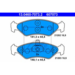 Disk pločice ATE 13.0460-7073.2