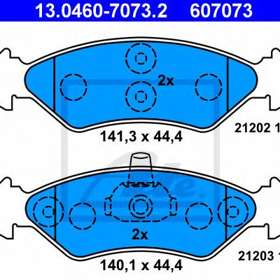 Disk pločice ATE 13.0460-7073.2