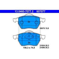 Disk pločice ATE 13.0460-7077.2