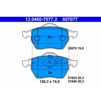 Disk pločice ATE 13.0460-7077.2