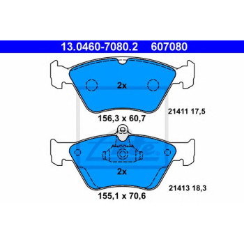 Disk pločice ATE 13.0460-7080.2