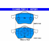 Disk pločice ATE 13.0460-7081.2