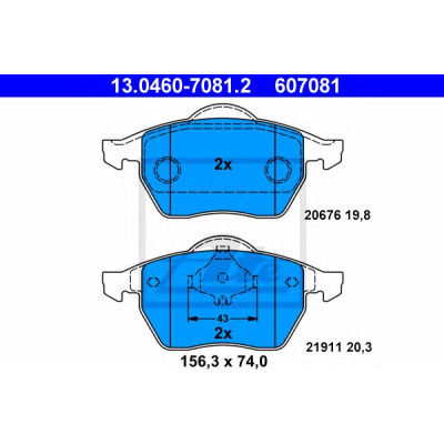 Disk pločice ATE 13.0460-7081.2
