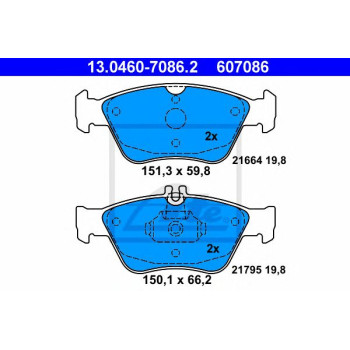 Disk pločice ATE 13.0460-7086.2